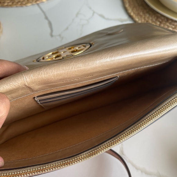 Tory Burch Miller Glazed Leather Clutch - Picture 5 of 16